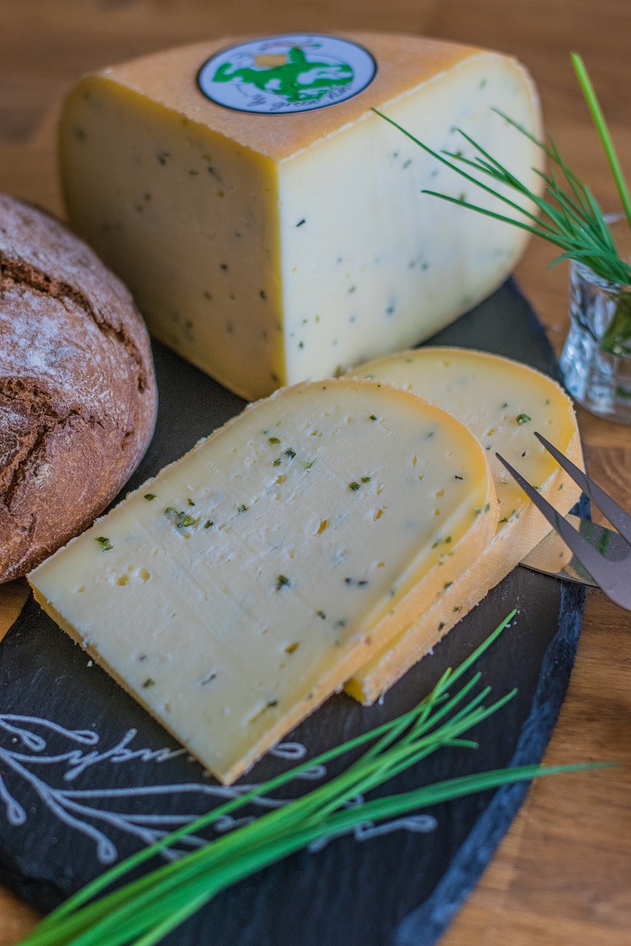 Hofkäse Schnittlauch Knoblauch Hofkäse Schnittlauch Knoblauch